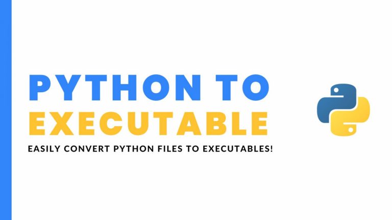 Convert Python to Exe