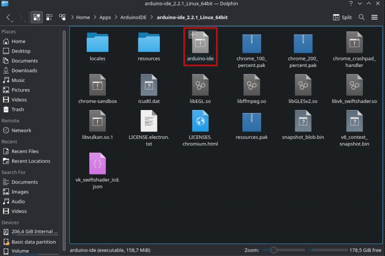 Start Arduino IDE on Linux