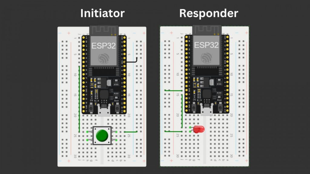 ESP-NOW Initiator and Responder Circuit