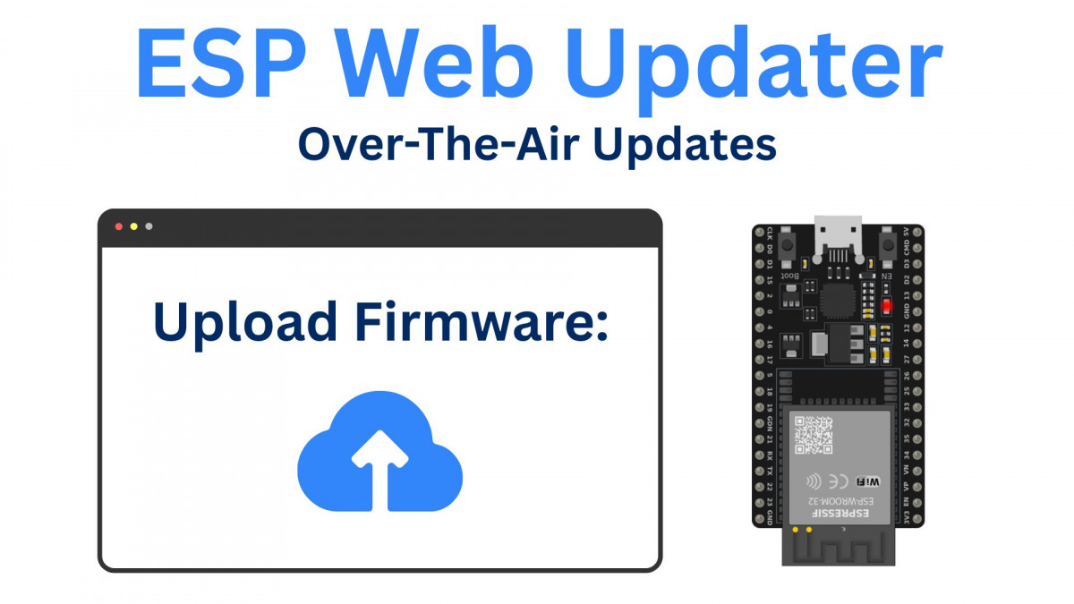 ESP32 OTA Update: How to Program The ESP32 Wirelessly in Arduino IDE